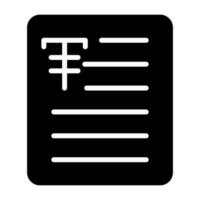 Document Strikethrough Vector Icon