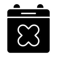 Calendar Xmark Vector Icon