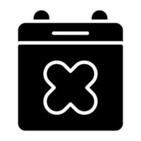 Calendar Xmark Vector Icon