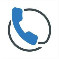 Business call icon. Vector and glyph