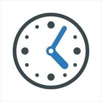 Clock icon. Vector and glyph