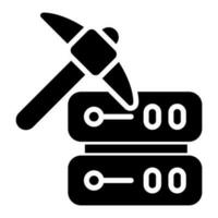 Data Mining Vector Icon