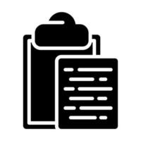 Document Paste Vector Icon