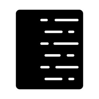 Document Align Right Vector Icon