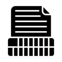 Document Insert Table Vector Icon