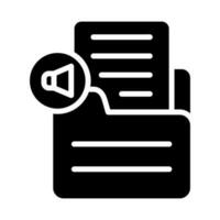 Document Insert Audio Vector Icon