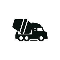 Concrete mixer icon isolated on white background vector