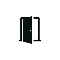 Door icon isolated on white background vector