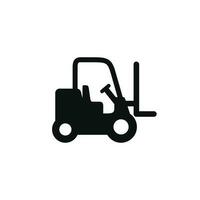 Forklift icon isolated on white background vector