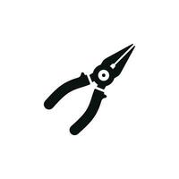 Pliers icon isolated on white background vector