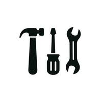 Tools icon isolated on white background vector