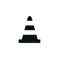 Traffic cone icon isolated on white background vector