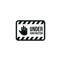 Under construction icon isolated on white background vector