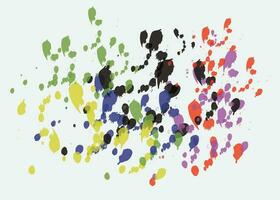 Abstract watercolor on white and black background. The color splashing on the paper. It is a hand drawn.Print vector