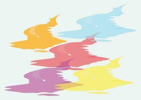 Abstract watercolor on white and black background. The color splashing on the paper. It is a hand drawn.Print vector