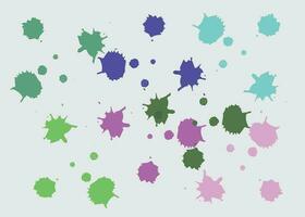 Abstract watercolor on white and black background. The color splashing on the paper. It is a hand drawn.Print vector