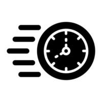 hora rápido vector icono