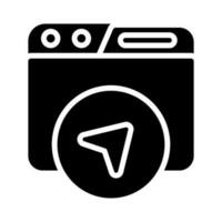 Website Navigation Vector Icon