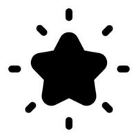 Shining Star Vector Icon