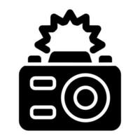 Camera Flash Vector Icon