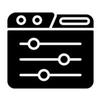 Control Panel Vector Icon