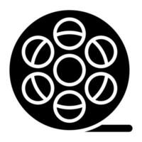 Film Reel Vector Icon