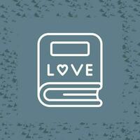 Love story book Vector Icon