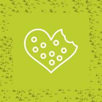 Heart shaped cookies Vector Icon