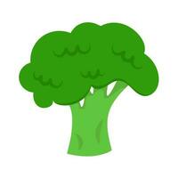 Cartoon broccoli isolated background. Healthy Vegetables graphic vector illustrations