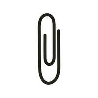 Paper Clip vector icon on isolated background