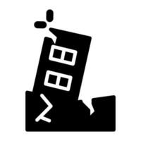 Earthquake Vector Icon