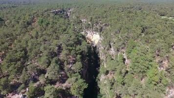 Little Waters at Base of Deep and Steep Rocky Canyon video