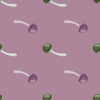 Seamless pattern with toadstool mushrooms. Magical fly agaric wallpaper. vector