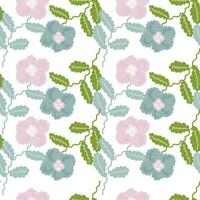 Small flower seamless pattern. Abstract floral ornament. Simple botanical backdrop. vector