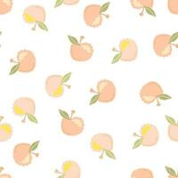 Abstract apple fruits seamless pattern. Fruit ornament. vector