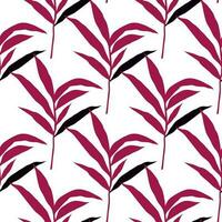 Abstract jungle palm leaf seamless pattern. Stylized tropical palm leaves wallpaper. vector