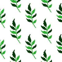 orgánico hojas sin costura modelo. sencillo estilo. botánico antecedentes. decorativo bosque hoja fondo de pantalla. vector