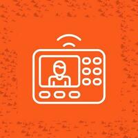 intercomunicador sistema vector icono