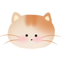 Cute simple animal, Cat. png