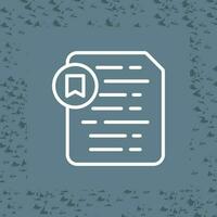 Document Insert Bookmark Vector Icon