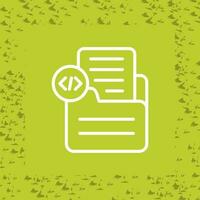 Document Insert Code Vector Icon