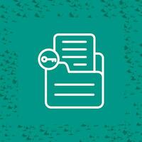 Document Unlock Vector Icon