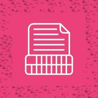Document Insert Table Vector Icon
