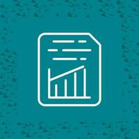 Document Insert Graph Vector Icon