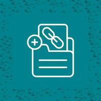 Document Insert Link Vector Icon