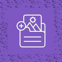Document Insert Image Vector Icon