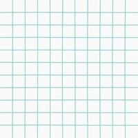 Hand drawn squared paper sheet. Cell pattern blank paper template. Vector illustration