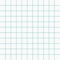 Hand drawn squared paper sheet. Cell pattern blank paper template. Vector illustration