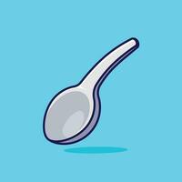 Spoon simple cartoon vector illustration kitchen concept icon isolated