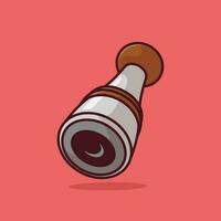 Pepper mill cartoon vector illustration kitchen concept icon isolated